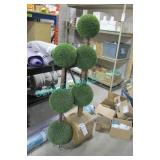 2X, 3-TIER ARTIFICIAL PLANTS, 1 W/ BOX (49" W/O