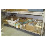 LOT, SHELF OF ASST SIZE, STYLE, + COLOUR CANDLES