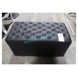 1X, 35" X 18" MATTE BLACK BENCH