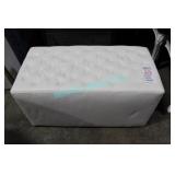 1X, 35" X 18" MATTE WHITE BENCH