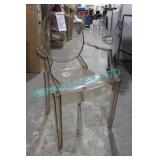 9X, GOLD VICTORIA STACKABLE CHAIRS W/ ARMS