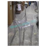 15X,CLEAR VICTORIA ARMLESS STACKABLE GHOST CHAIRS
