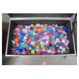 LOT, BIN W/ THOUSANDS OF ASST POKER CHIPS