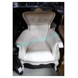 2X, OXFORD SHINY WHITE ARMCHAIRS (USABLE W/