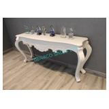 1X, 70" WHITE SOFA TABLE