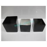 LOT, 9PCS ASST CAMEO VASES (5"x5" 7 6"x6")