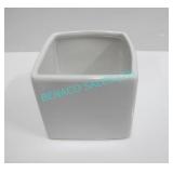 LOT, 18PCS, 5" x 5" WHITE CAMEO VASES