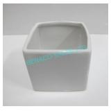LOT, 18PCS, 5" x 5" WHITE CAMEO VASES