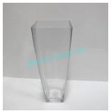 LOT, 13PCS 5.5" x 15" LOUVRE CLEAR VASES