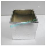 LOT, 30PCS, 7" x 7" SILVER SQUARE VASES
