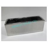 LOT, APRX 40PCS 12"x4"x4"H, SILVER RECT. VASES