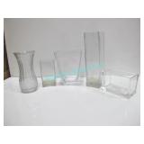 LOT, APRX 37PCS ASST GLASS VASES