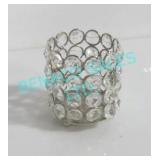 LOT, APRX 75PCS, 2.5" x 3"H ROUND CRYSTAL VOTIVES