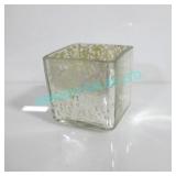 LOT, APRX 48 PCS, 3" H X 2.5" W GOLD GLASS CANDLE