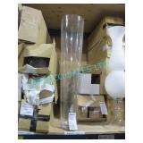 LOT, 8 PCS, 10" X 43.5" TAPERED SKYLINE VASES
