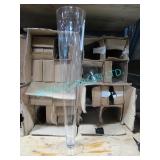 LOT, 15 PCS, 6" X 36" CLEAR CHIC VASES
