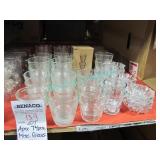 LOT, APRX 74 PCS, MISC. GLASS CANDLE HOLDERS