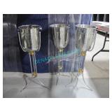 3X, ICE BUCKETS W/ STANDS
