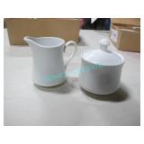 LOT,6PCS CREAMERS+6PCS SUGAR BOWLS (1 MISSING LID)