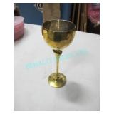 LOT, APRX 160 PCS, GOLD CHALICE GLASSES