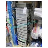 1X, 14-DRAWER U/R PLASTIC ORGANIZER W/ CONTENTS