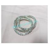 LOT, APRX 285 PCS, SILVER TRINITY NAPKIN RINGS