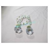 LOT, APRX 225 PCS, GOLD CRYSTAL NAPKIN RINGS