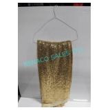 LOT, 9PCS, GOLD GLITZ 132"D ROUND LINENS