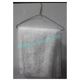 LOT, 5PCS WHITE FRENCH OVERLAY 90"x156" LINENS