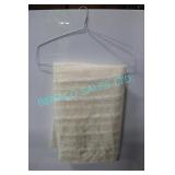LOT, 8PCS IVORY STRIPE OVERLAY 90" x 156" LINENS