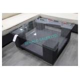 1X, 44" x 44" SQUARE PATIO TABLE W/ GLASS TOP