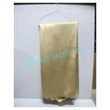 LOT, 27PCS GOLD DUPIONI 132"D ROUND LINENS