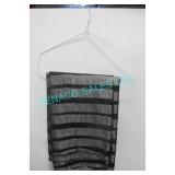 LOT, 8PCS BLACK PLATINUM 90"x156" BUFFET LINENS
