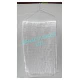 LOT, 46PCS WHITE JEWELS 132"D ROUND LINENS
