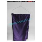 LOT, 12PCS, PURPLE SATIN 132"D ROUND LINENS