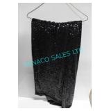 LOT, 6PCS, BLACK GLITZ 132"D ROUND LINENS