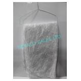 LOT,11PCS WHITE&SILVER FRENCH OVERLAY 132"D LINENS