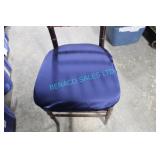 LOT, APRX 199PCS NAVY BLUE SATIN SEAT COVERS