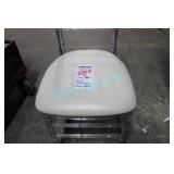 LOT, 50PCS WHITE VINYL SEATS W/ VELCRO BASES