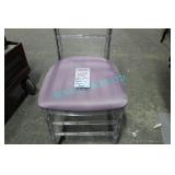 LOT, APRX 175PCS MAUVE SEATS W/ VELCRO BASES