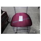 LOT, APRX 55PCS, MAROON SEATS W/ VELCRO BASES