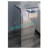 1X, 12" x 12" x 30" MIRRORED PEDESTAL