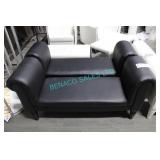 2X, 58"W COSMO CURVED BLACK BENCHES