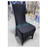LOT, 236 BLACK SPANDEX CHAIR COVERS