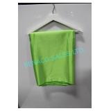 LOT, 11 PCS, LIME GREEN SATIN DRAPING PANEL