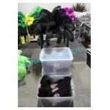LOT, 3 BINS BLACK FEATHERS (1320 PCS)