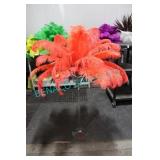 LOT, 1 BIN ORANGE FEATHERS (134 PCS)