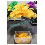 LOT, 1 BIN YELLOW FEATHERS (110 PCS)