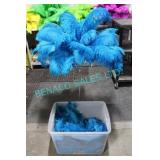 LOT, 1 BIN BLUE FEATHERS (342 PCS)