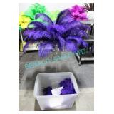 LOT, 1 BIN PURPLE FEATHERS (180 PCS)